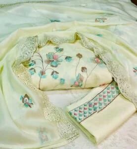 অরবিন্দু কাপড়ের ১০০% সুতি থ্রিপিস Color 2